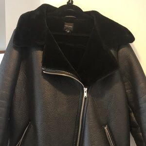 Lightly worn New Look faux shearling coat
